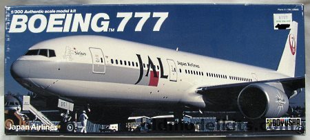 Doyusha 1/300 Boeing 777-200 - JAL Japan Air Lines, 300-B7JL-1000 plastic model kit